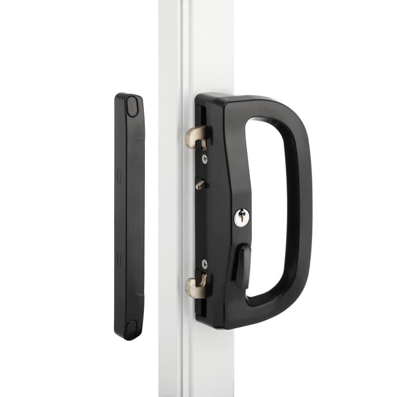 YV Std Outer Curve Inner No Cyl 16mm Strike - Black with 2 cylinders